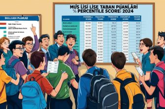 Muştaki liselerin taban puanlarına ve yüzdelik dilimlere dayanarak eğitim detaylarına genel bakış
