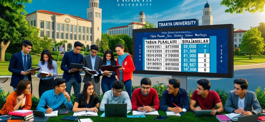 Trakya Üniversitesi'nin 2025 taban puanları ve sıralamaları, son dört yılın verileriyle birlikte incelenerek aday öğrencilere rehberlik edecektir..